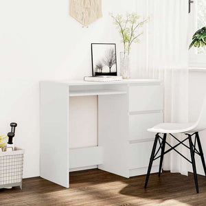 vidaXL デスク ホワイト 90x45x76cm エンジニアリングウッド家具 オフィス家具 デスク(代引不可)