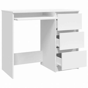 vidaXL デスク ホワイト 90x45x76cm エンジニアリングウッド家具 オフィス家具 デスク(代引不可)