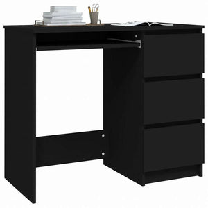 vidaXL デスク ブラック 90x45x76cm エンジニアリングウッド家具 オフィス家具 デスク(代引不可)