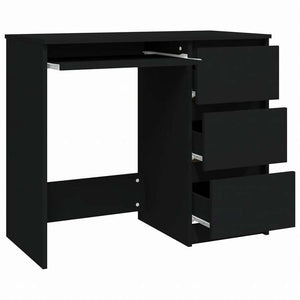 vidaXL デスク ブラック 90x45x76cm エンジニアリングウッド家具 オフィス家具 デスク(代引不可)