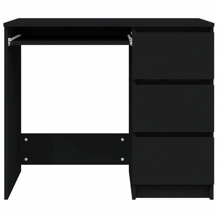 vidaXL デスク ブラック 90x45x76cm エンジニアリングウッド家具 オフィス家具 デスク(代引不可)