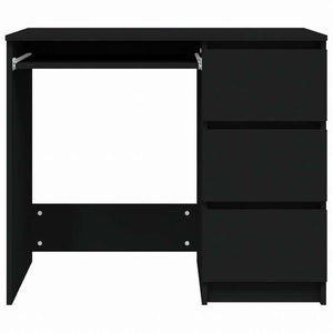 vidaXL デスク ブラック 90x45x76cm エンジニアリングウッド家具 オフィス家具 デスク(代引不可)
