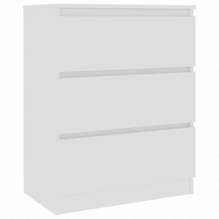 vidaXL サイドボード ホワイト 60x33.5x76cm パーティクルボード家具 キャビネット&収納 サイドボード(代引不可)