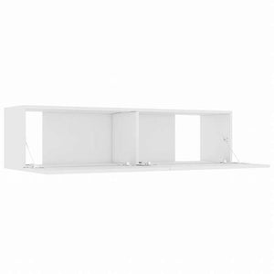vidaXL TVキャビネット 白色 120x30x30cm エンジニアリングウッド家具 AVラック・テレビ台(代引不可)
