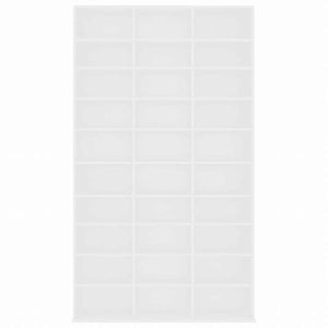 vidaXL CDキャビネット ホワイト102x16x177.5 cm エンジニアリングウッド家具 キャビネット&収納 メディア収納・ラック(代引不可)