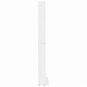 vidaXL CDキャビネット ホワイト102x16x177.5 cm エンジニアリングウッド家具 キャビネット&収納 メディア収納・ラック(代引不可)