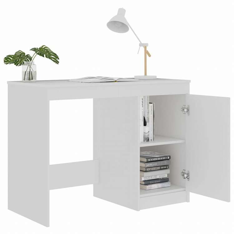 vidaXL デスク ホワイト 100x50x76cm エンジニアリングウッド家具 オフィス家具 デスク(代引不可)