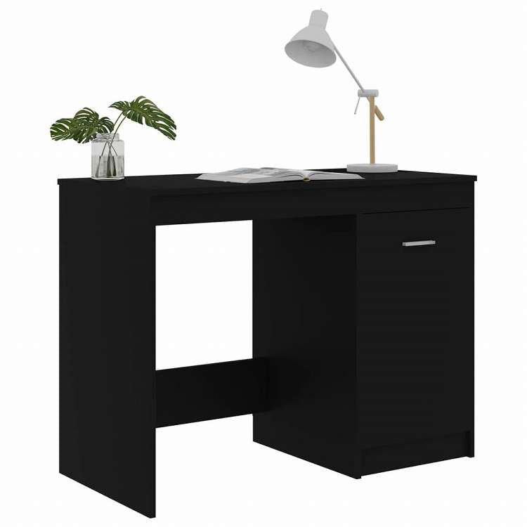 vidaXL デスク ブラック 100x50x76cm エンジニアリングウッド家具 オフィス家具 デスク(代引不可)