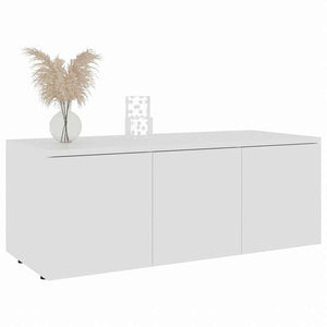 vidaXL TVキャビネット ホワイト 80x34x30cm エンジニアリングウッド家具 AVラック・テレビ台(代引不可)