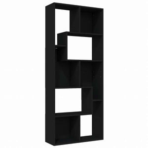 vidaXL ブックキャビネット ブラック 67x24x161cm エンジニアリングウッド家具 棚 本棚・オープンラック(代引不可)