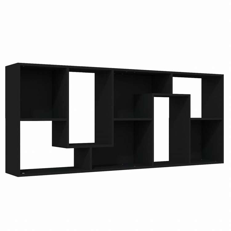 vidaXL ブックキャビネット ブラック 67x24x161cm エンジニアリングウッド家具 棚 本棚・オープンラック(代引不可)
