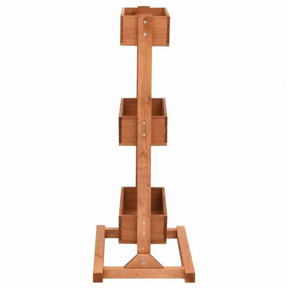 vidaXL プランター52x30x78 cm モミの木ホーム&ガーデン 芝&ガーデン ガーデニング 植物スタンド(代引不可)