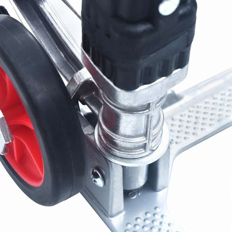 vidaXL 折りたたみ式 階段用 運搬台車 70kg アルミ製 シルバーハードウェア ツール はしご・足場 はしご用カート(代引不可)