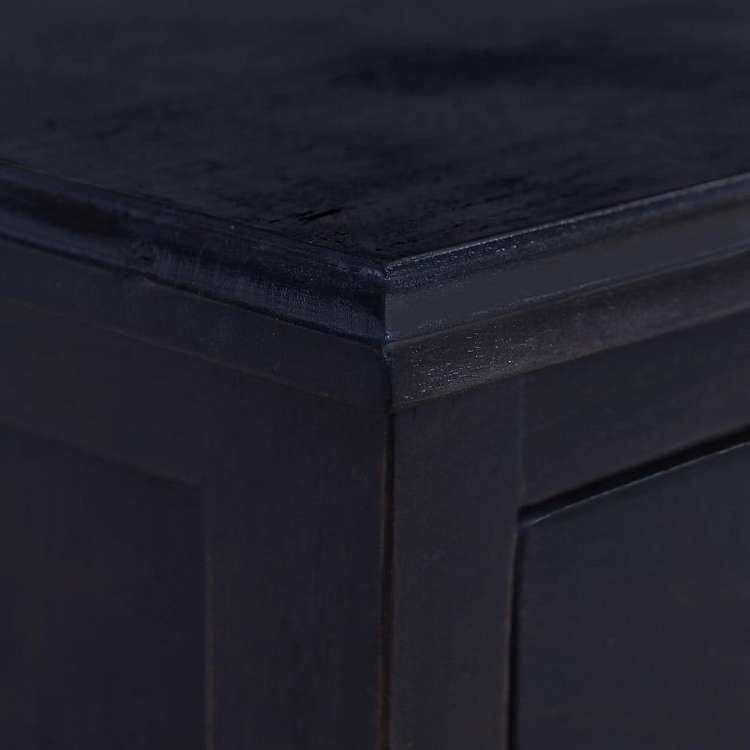 vidaXL ベッドサイドキャビネット ライトブラックコーヒー マホガニー無垢材家具 テーブル ベッドサイドテーブル(代引不可)