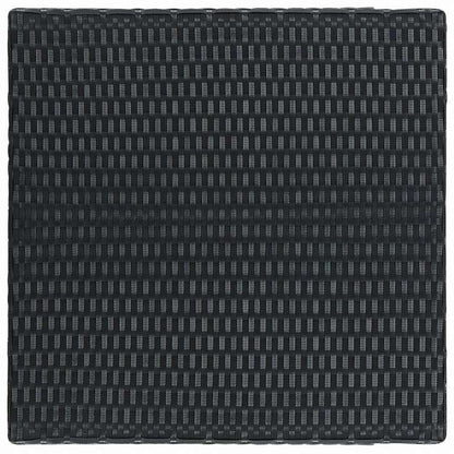 vidaXL ガーデンバーテーブル ブラック 60.5x60.5x110.5 cm ポリラタン製家具 アウトドア家具 アウトドアテーブル(代引不可)