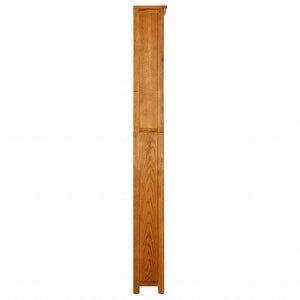 vidaXL 6段 書棚 90x22.5x200cm オーク無垢材家具 棚 本棚・オープンラック(代引不可)