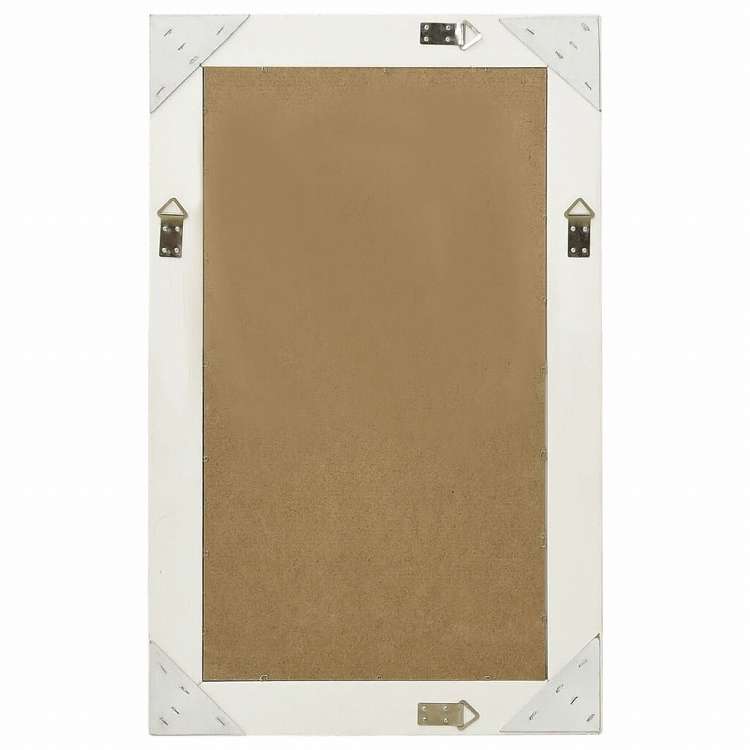 vidaXL ウォールミラー バロック調 50x80cm ホワイトホーム&ガーデン デコレーション 鏡(代引不可)