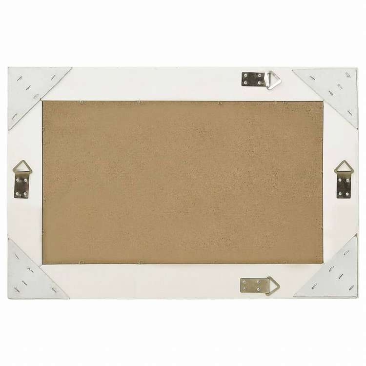 vidaXL ウォールミラー バロック調 60x40cm ホワイトホーム&ガーデン デコレーション 鏡(代引不可)