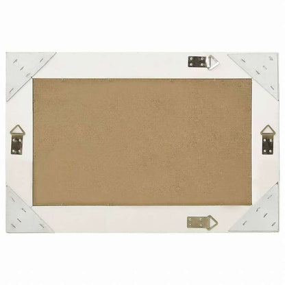 vidaXL ウォールミラー バロック調 60x40cm ホワイトホーム&ガーデン デコレーション 鏡(代引不可)