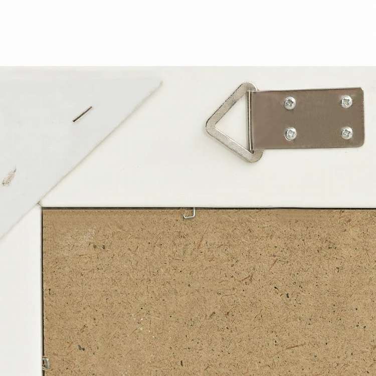 vidaXL ウォールミラー バロック調 60x60cm ホワイトホーム&ガーデン デコレーション 鏡(代引不可)