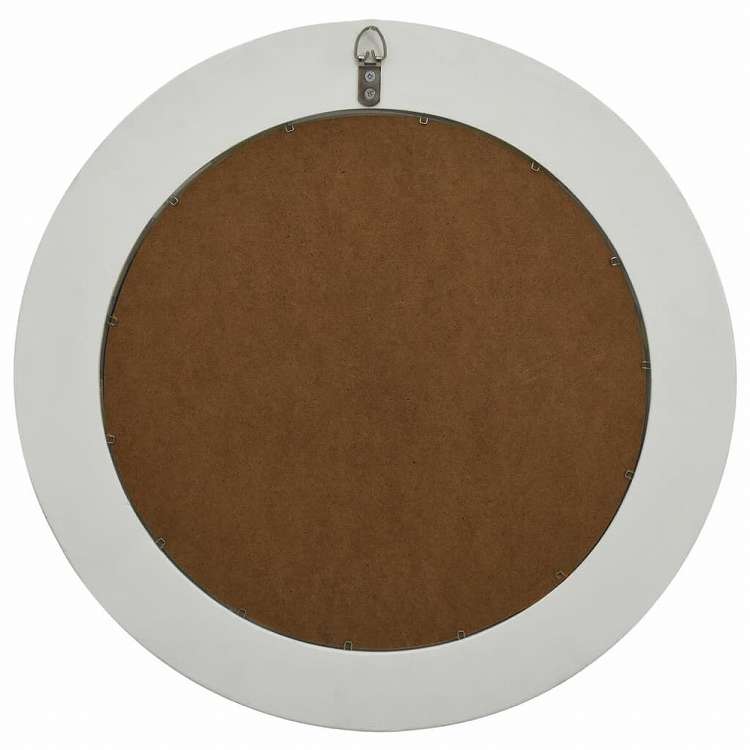 vidaXL ウォールミラー バロック調 50cm ホワイトホーム&ガーデン デコレーション 鏡(代引不可)