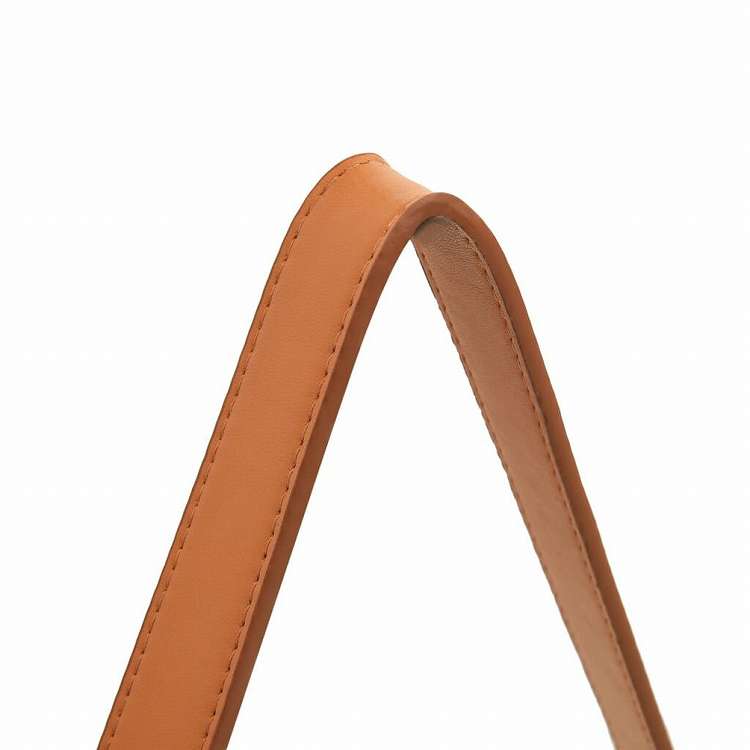 vidaXL ウォールミラー ストラップ付き 50cm ホワイトホーム&ガーデン デコレーション 鏡(代引不可)