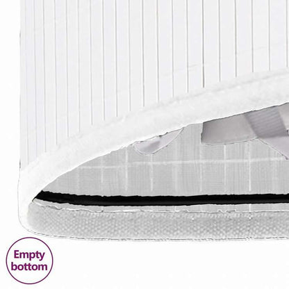 vidaXL コーナーランドリーバスケット 竹製 ホワイト 60Lホーム&ガーデン 家事用品 ランドリー用品 洗濯かご(代引不可)