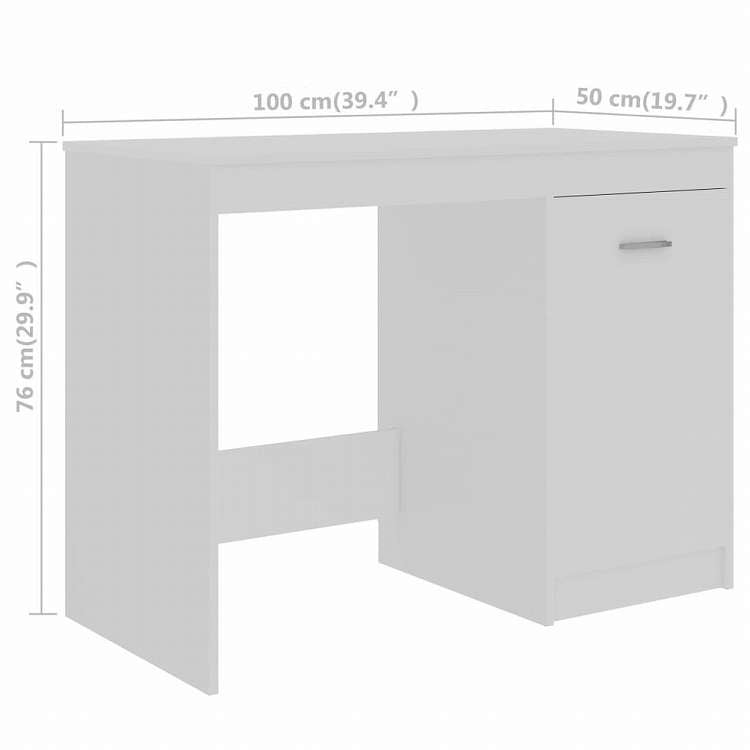 vidaXL デスク ホワイト 140x50x76 cm エンジニアリングウッド家具 オフィス家具 デスク(代引不可)