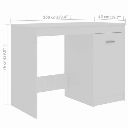 vidaXL デスク ホワイト 140x50x76 cm エンジニアリングウッド家具 オフィス家具 デスク(代引不可)