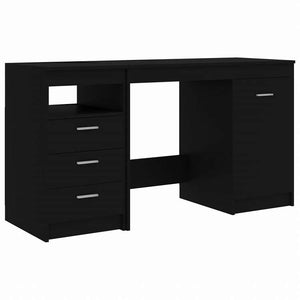 vidaXL デスク ブラック 140x50x76cm エンジニアリングウッド家具 オフィス家具 デスク(代引不可)