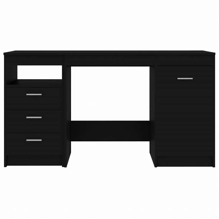 vidaXL デスク ブラック 140x50x76cm エンジニアリングウッド家具 オフィス家具 デスク(代引不可)