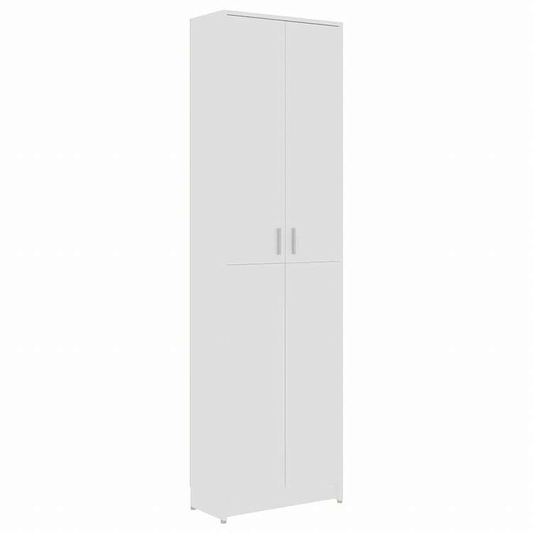 vidaXL 洋服ダンス 玄関 ホワイト 55x25x189cm エンジニアリングウッド家具 キャビネット&収納 戸棚・ワードローブ(代引不可)