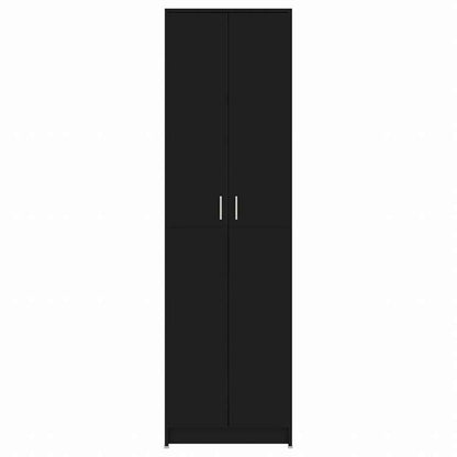 vidaXL 玄関用ワードローブ ブラック 55x25x189cm エンジニアリングウッド家具 キャビネット&収納 戸棚・ワードローブ(代引不可)