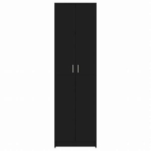 vidaXL 玄関用ワードローブ ブラック 55x25x189cm エンジニアリングウッド家具 キャビネット&収納 戸棚・ワードローブ(代引不可)