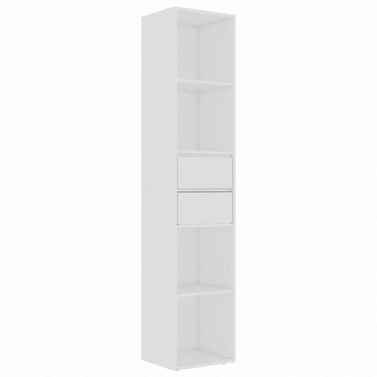 vidaXL ブックキャビネット ホワイト 36x30x171cm エンジニアリングウッド家具 棚 本棚・オープンラック(代引不可)