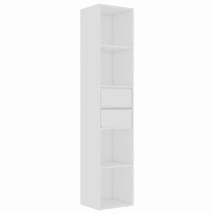 vidaXL ブックキャビネット ホワイト 36x30x171cm エンジニアリングウッド家具 棚 本棚・オープンラック(代引不可)
