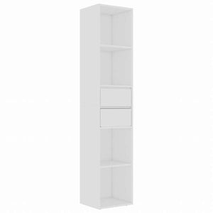 vidaXL ブックキャビネット ホワイト 36x30x171cm エンジニアリングウッド家具 棚 本棚・オープンラック(代引不可)
