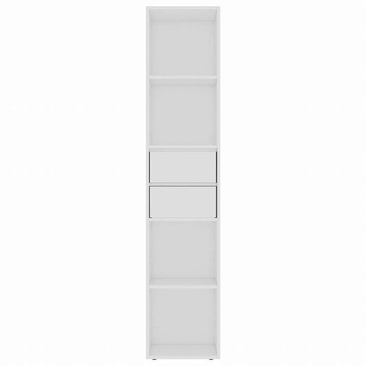 vidaXL ブックキャビネット ホワイト 36x30x171cm エンジニアリングウッド家具 棚 本棚・オープンラック(代引不可)