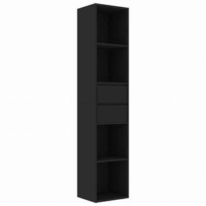 vidaXL ブックキャビネット ブラック 36x30x171cm エンジニアリングウッド家具 棚 本棚・オープンラック(代引不可)