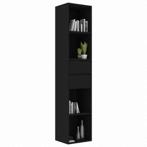 vidaXL ブックキャビネット ブラック 36x30x171cm エンジニアリングウッド家具 棚 本棚・オープンラック(代引不可)