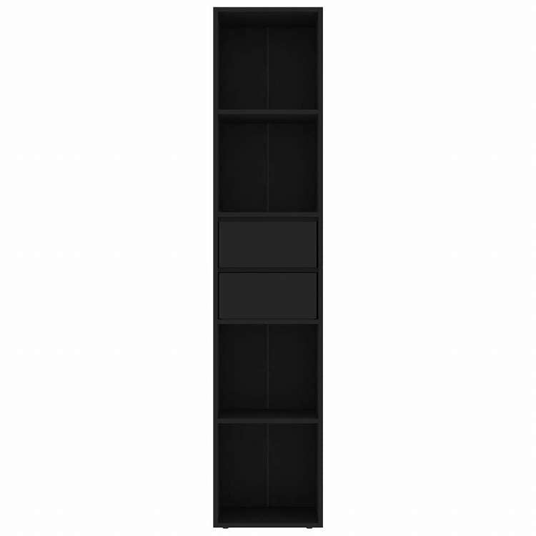 vidaXL ブックキャビネット ブラック 36x30x171cm エンジニアリングウッド家具 棚 本棚・オープンラック(代引不可)