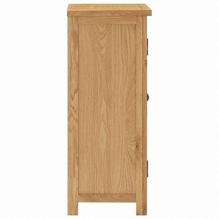 vidaXL 食器棚 45x32x85cm オーク無垢材家具 キャビネット&収納 サイドボード(代引不可)