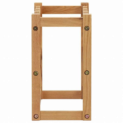 vidaXL ワインラック ボトル12本 47x21x36cm オーク無垢材家具 キャビネット&収納 ワインラック(代引不可)