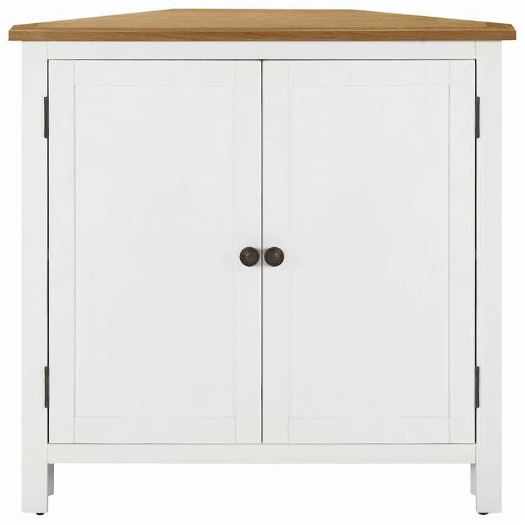 vidaXL コーナーキャビネット 80x33.5x78cm オーク無垢材家具 キャビネット&収納 収納キャビネット・ロッカー(代引不可)