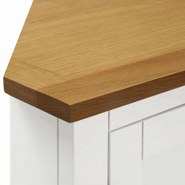 vidaXL コーナーキャビネット 80x33.5x78cm オーク無垢材家具 キャビネット&収納 収納キャビネット・ロッカー(代引不可)