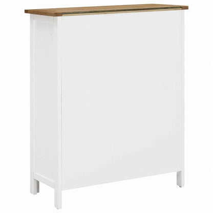 vidaXL ワインキャビネット 72x32x90cm オーク無垢材家具 キャビネット&収納 ワインラック(代引不可)