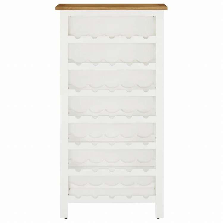 vidaXL ワインキャビネット 56x32x110cm オーク無垢材家具 キャビネット&収納 ワインラック(代引不可)