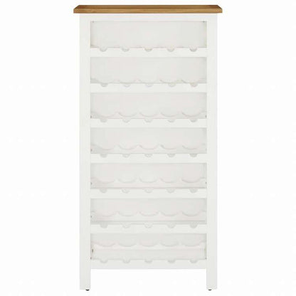 vidaXL ワインキャビネット 56x32x110cm オーク無垢材家具 キャビネット&収納 ワインラック(代引不可)