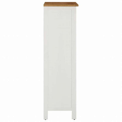 vidaXL ワインキャビネット 56x32x110cm オーク無垢材家具 キャビネット&収納 ワインラック(代引不可)