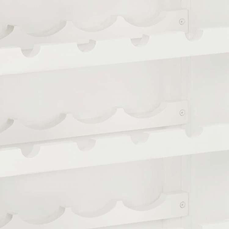 vidaXL ワインキャビネット 56x32x110cm オーク無垢材家具 キャビネット&収納 ワインラック(代引不可)